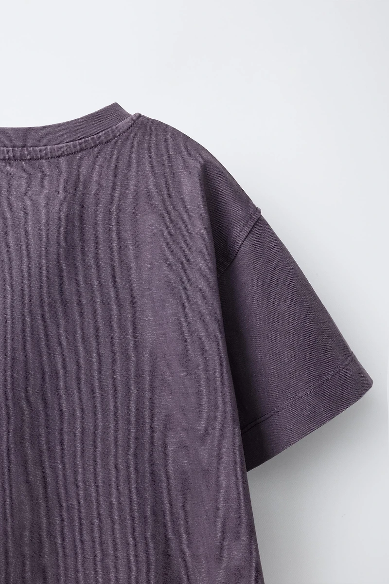 HEAVY WEIGHT WASHED EFFECT T-SHIRT