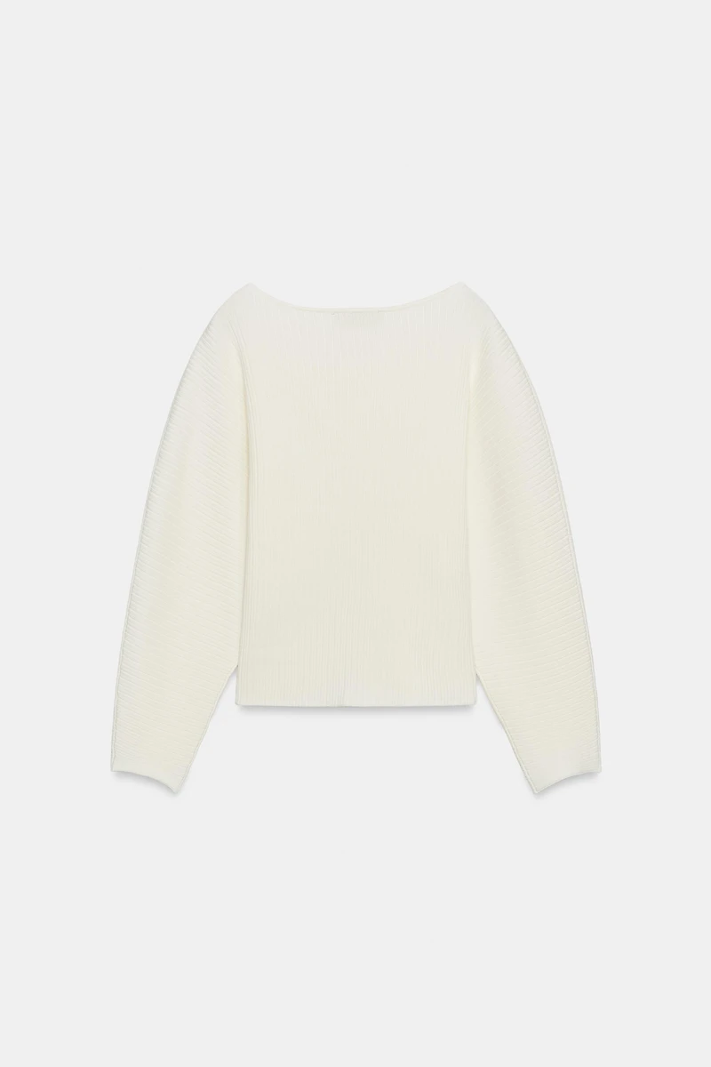RIB KNIT FULL SLEEVE JUMPER