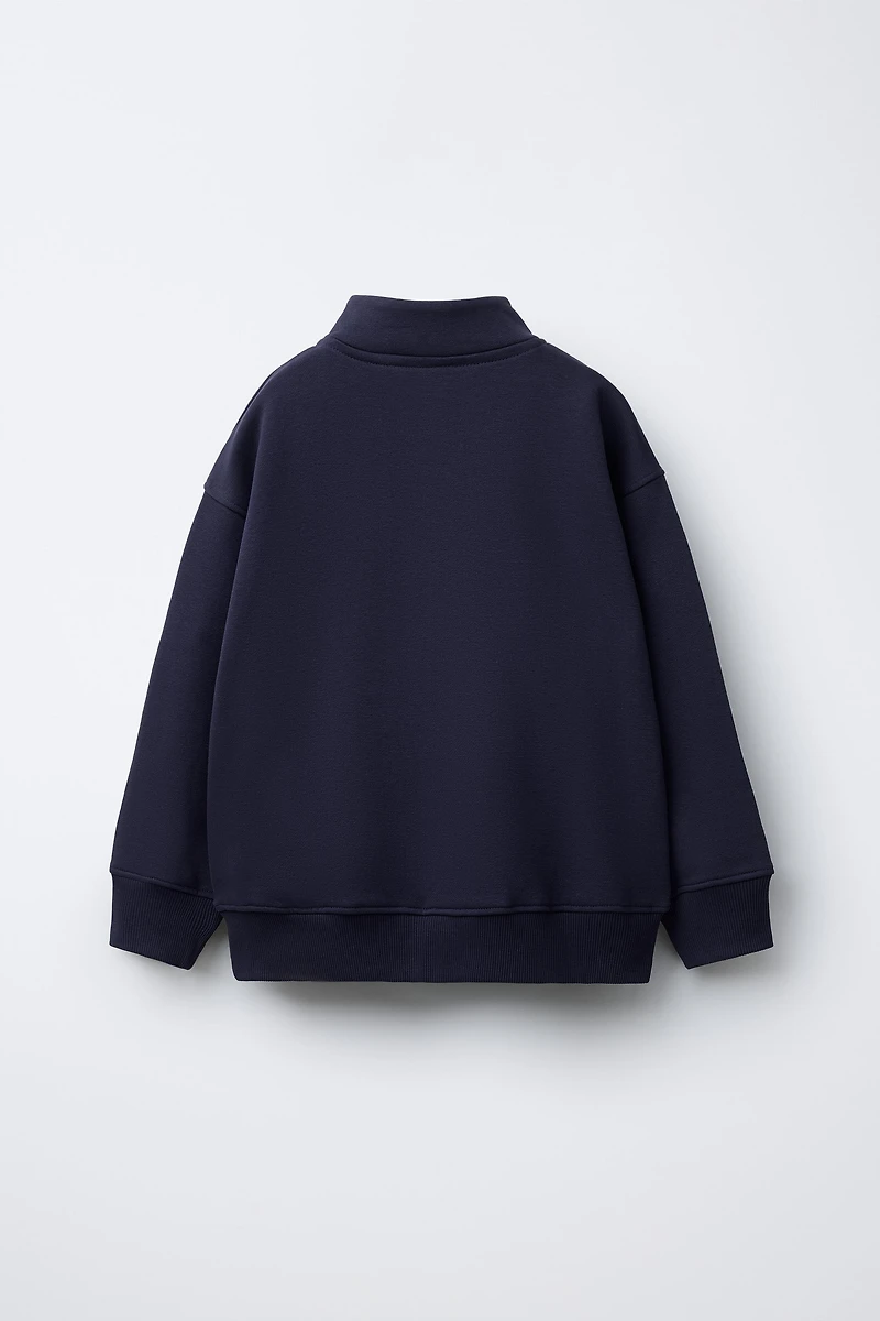 EMBROIDERED TEXT SWEATSHIRT