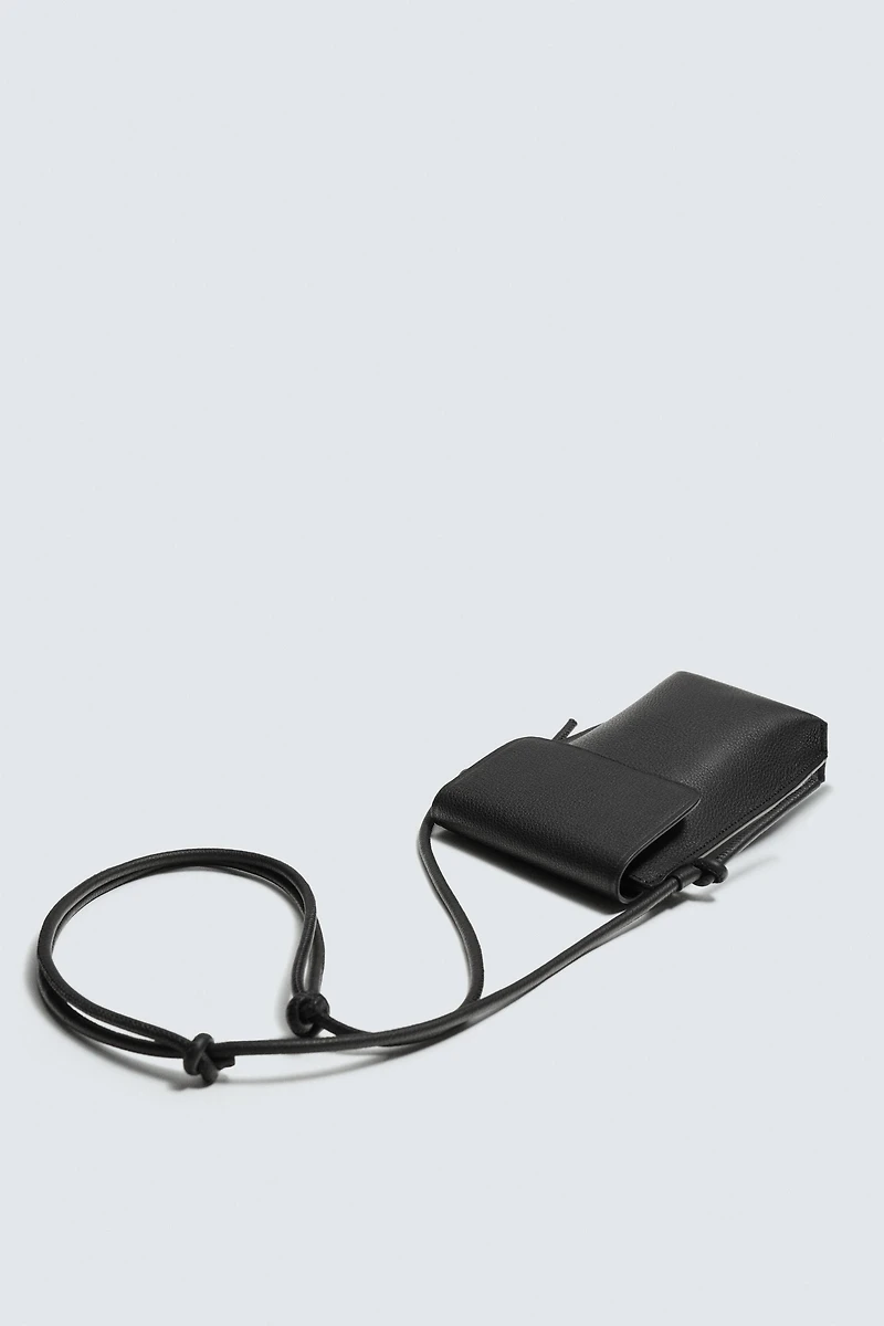 LEATHER CROSSBODY BAG