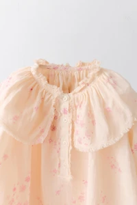 2-5 YEARS/ 100% RAMIE LIMITED EDITION FLORAL DRESS