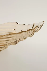 SHELL GLASS SERVING DISH