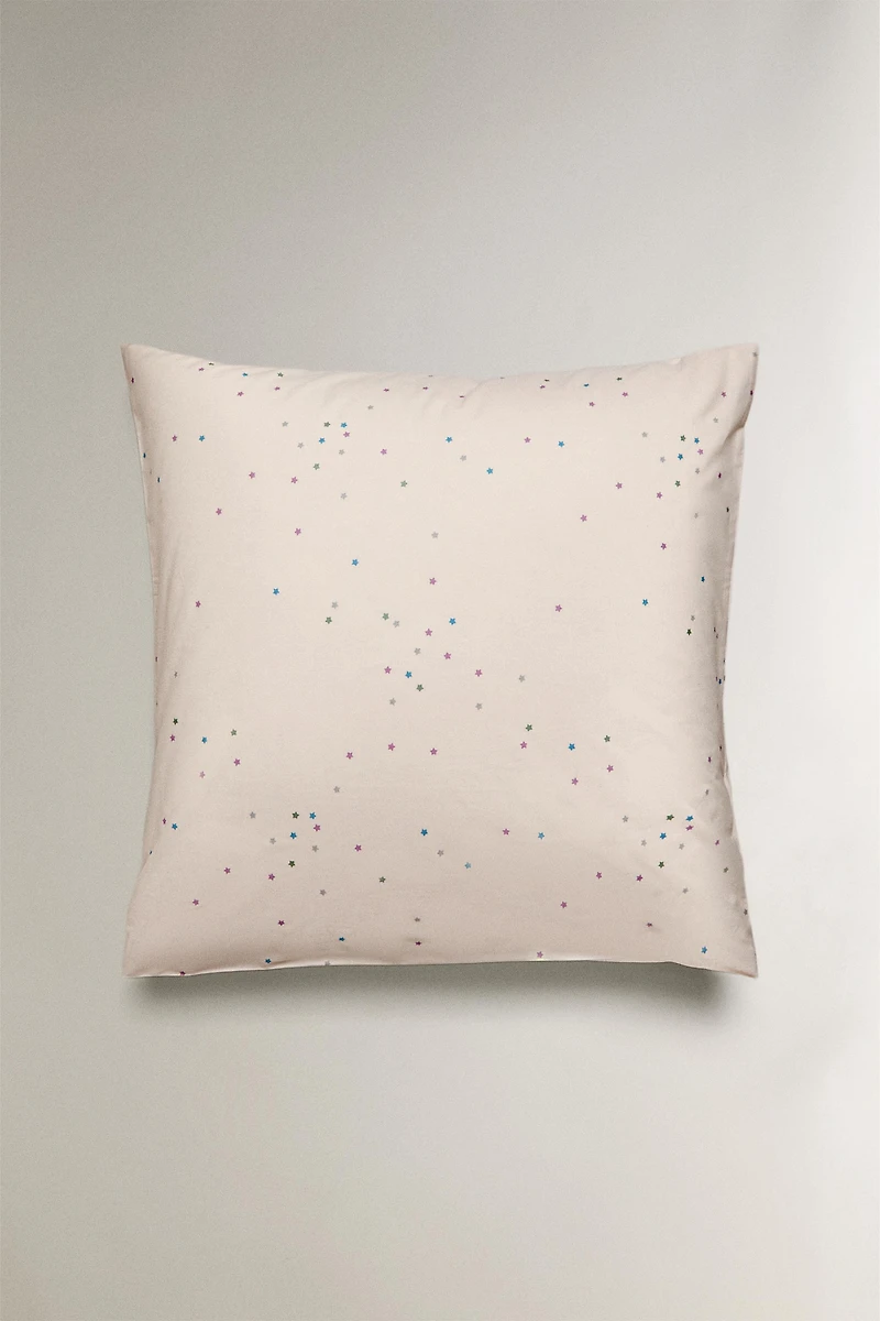 KIDS' COTTON STAR PILLOWCASE