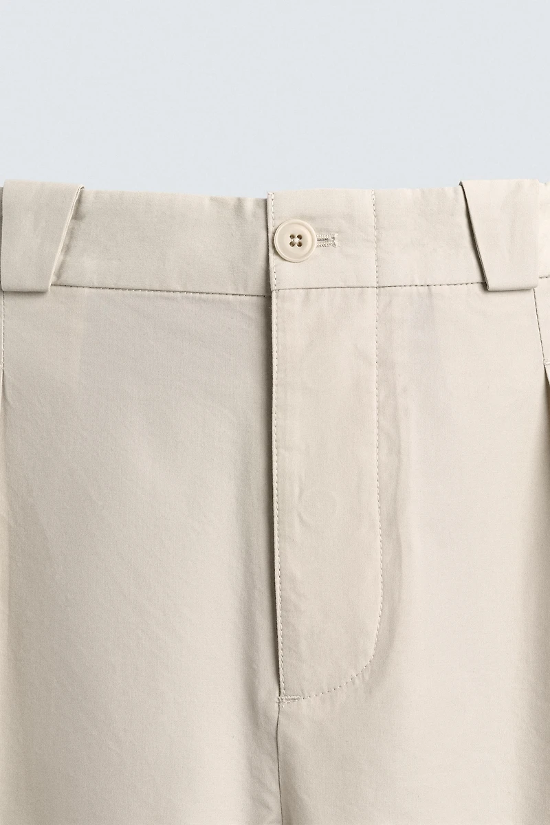COTTON - LYOCELL STRAIGHT FIT PANTS
