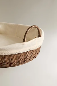 RATTAN CHANGING BASKET