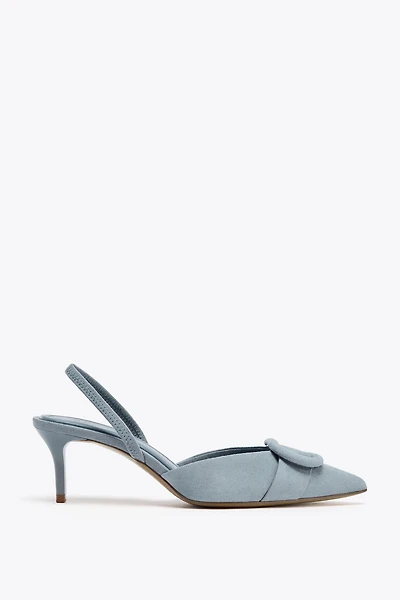 SLINGBACK APPLIQUÉ HEELS