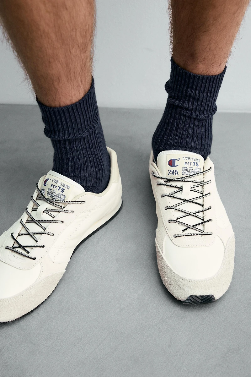 BASKETS EN CUIR CHAMPION ® X ZARA