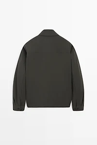 Technical fabric pocket detail jacket