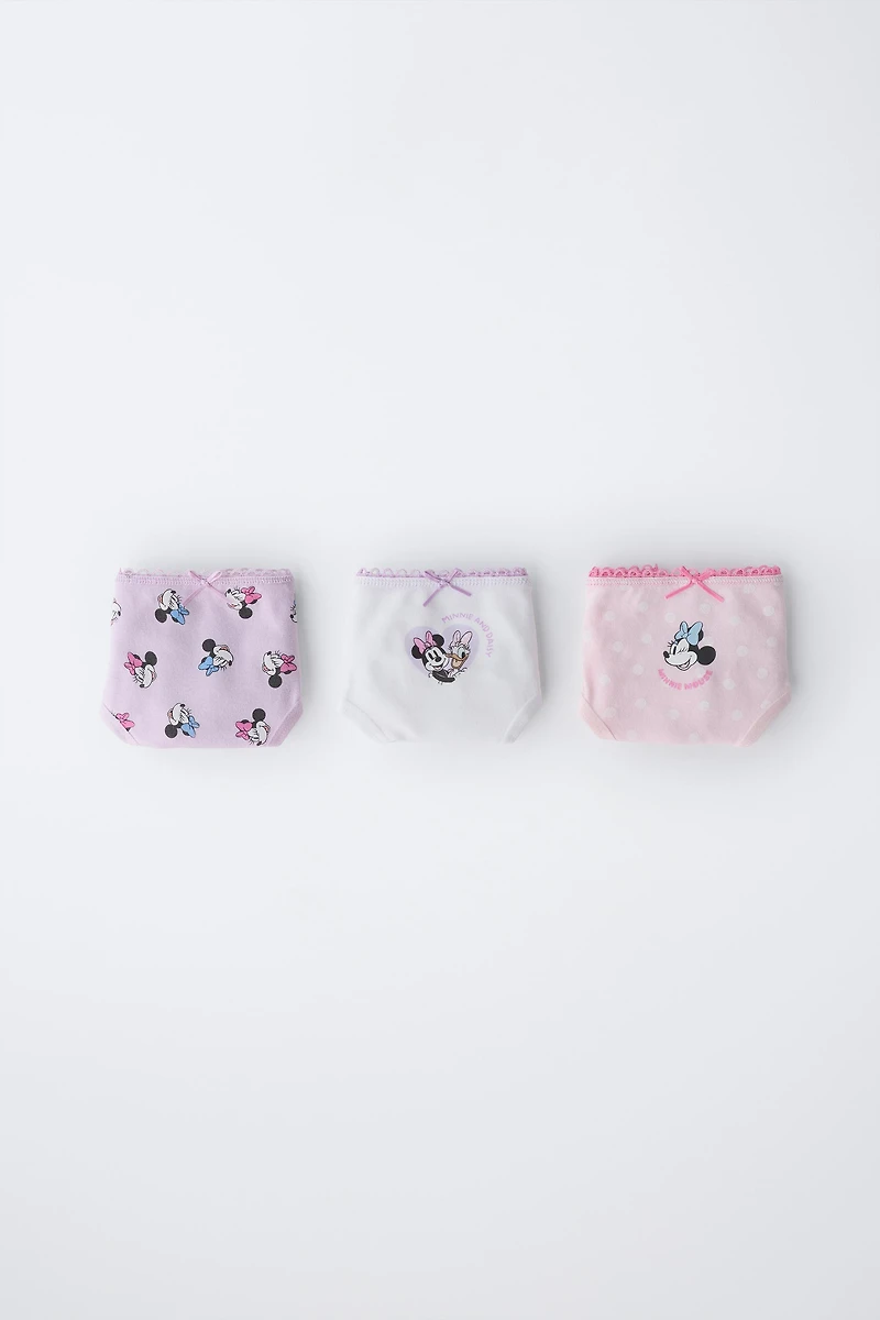 2-6 YEARS/ THREE-PACK OF MINNIE MOUSE & DAISY © DISNEY UNDERWEAR