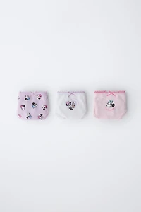 2-6 ANS/ LOT DE TROIS CULOTTES MINNIE MOUSE & DAISY © DISNEY