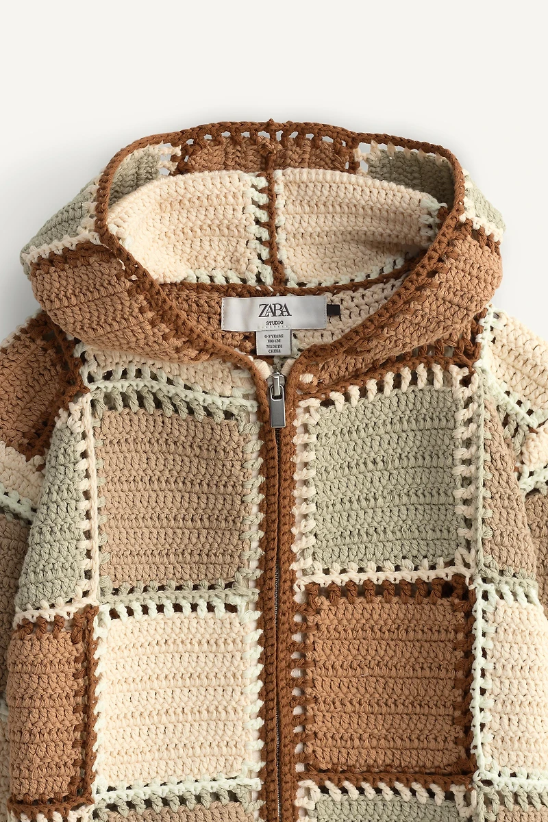 LIMITED EDITION CROCHET HOODIE CARDIGAN