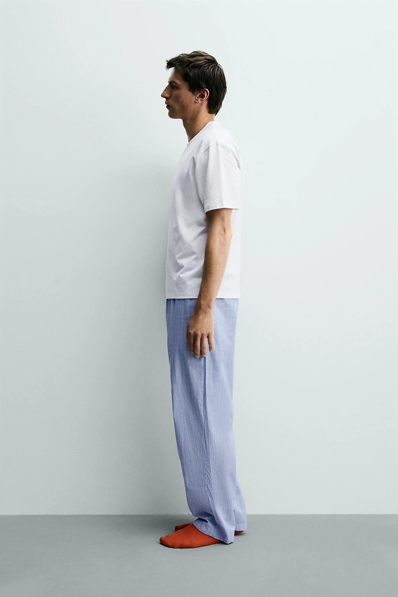 STRIPED PANTS PAJAMA SET
