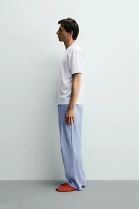 STRIPED PANTS PAJAMA SET