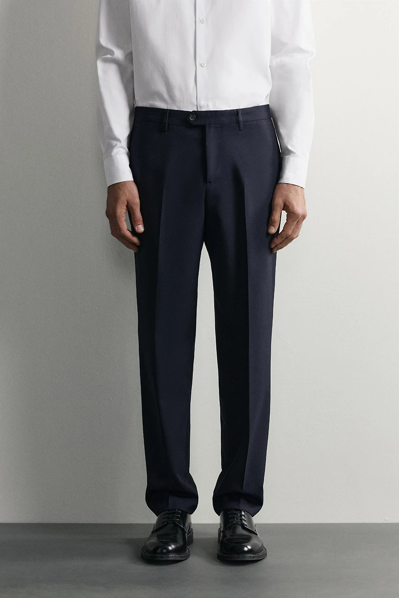 PANTALON DE COSTUME 100% LAINE