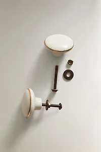 SET OF ROUND CERAMIC KNOBS (SET OF 2)