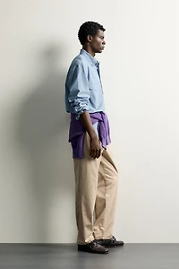 REGULAR FIT CHAMBRAY POCKET SHIRT
