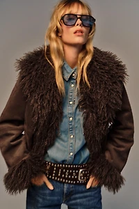 DOUBLE-FACED FAUX FUR JACKET