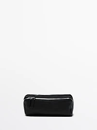 Nappa leather toiletry bag
