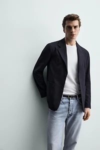VESTE STRUCTURÉE COUPE DÉCONTRACTÉE