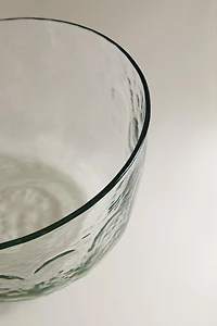 HAMMERED GLASS SALAD BOWL