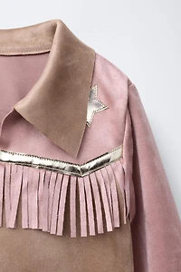 VESTE DÉGUISEMENT FRANGES COWGIRL