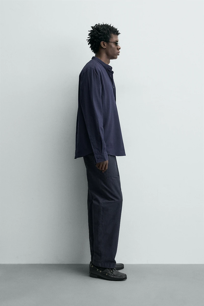 WRINKLE EFFECT POLO SHIRT