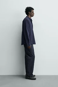 WRINKLE EFFECT POLO SHIRT