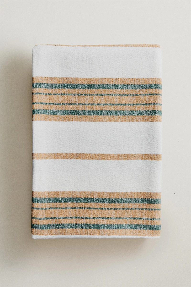 IRREGULAR STRIPED COTTON BLANKET