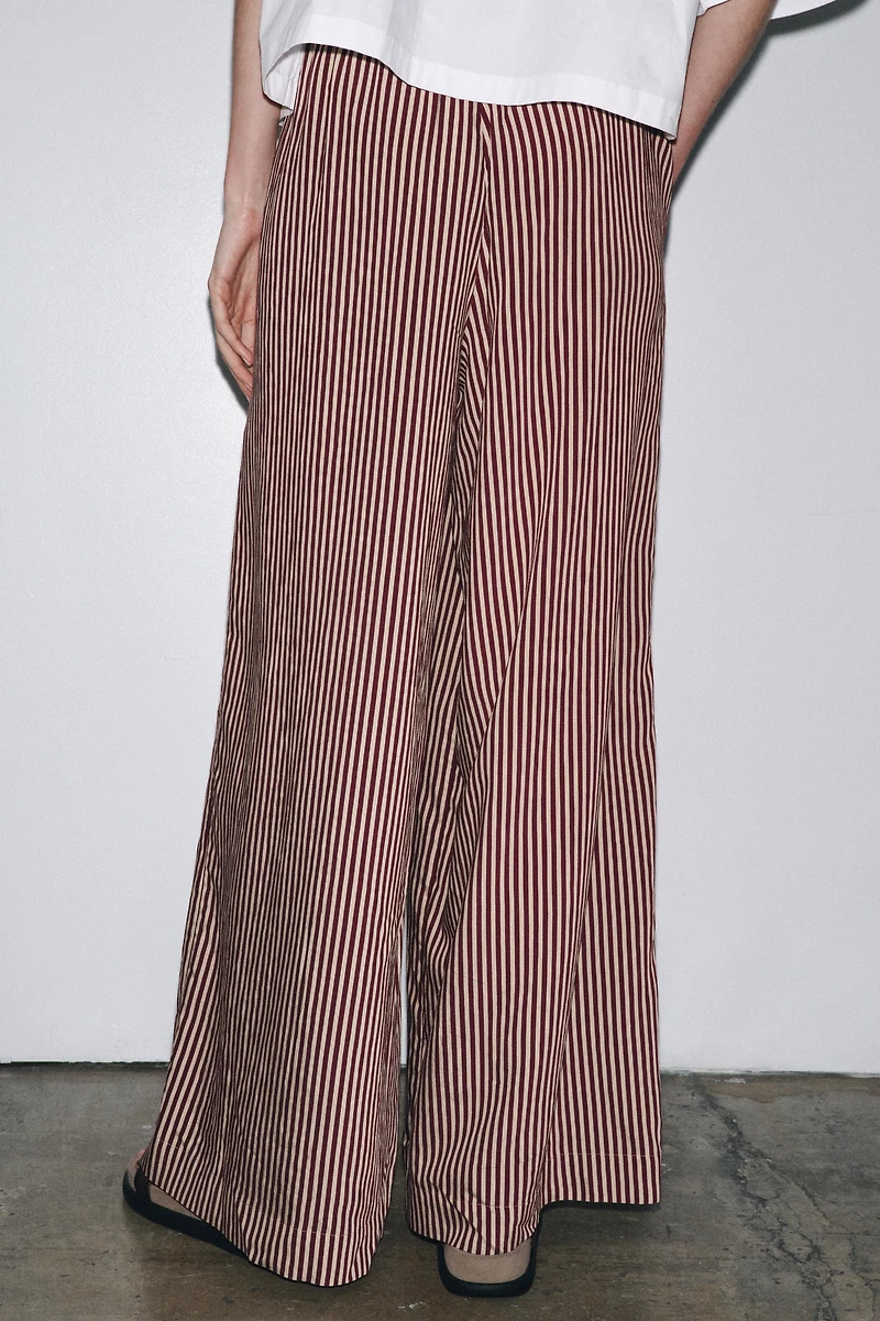 ZW COLLECTION STRIPED FLOWY PANTS