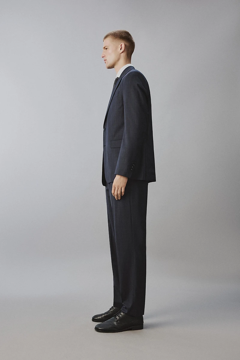 REGULAR FIT PLAID SUIT PANTS