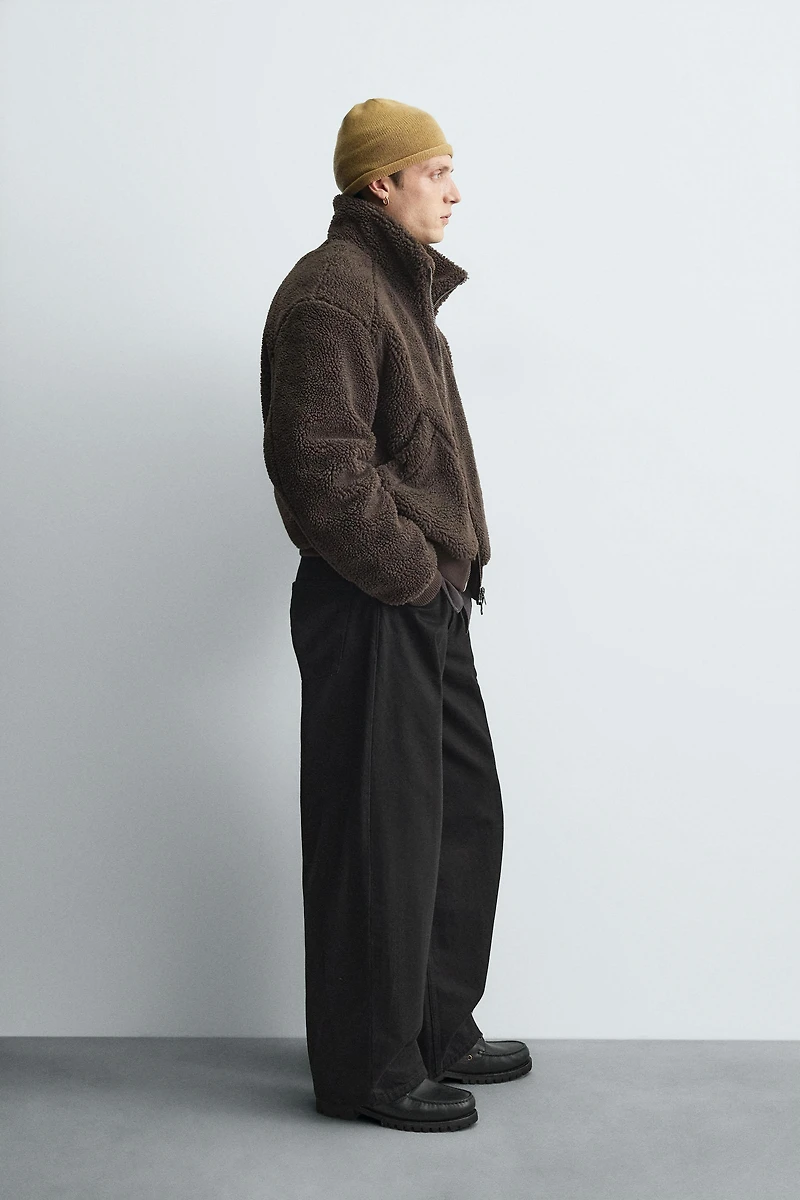 FAUX SHEARLING JACKET