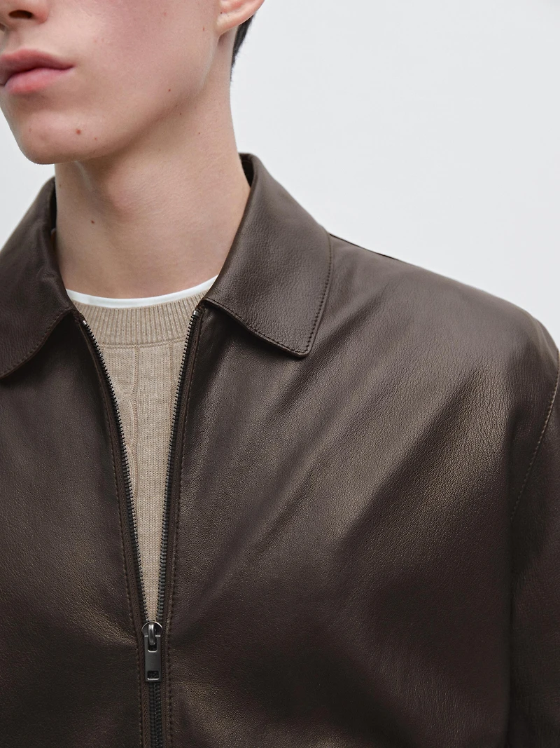 Nappa sheepskin jacket