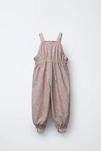 RUBBERIZED WATER-RESISTANT PRINTED OVERALLS