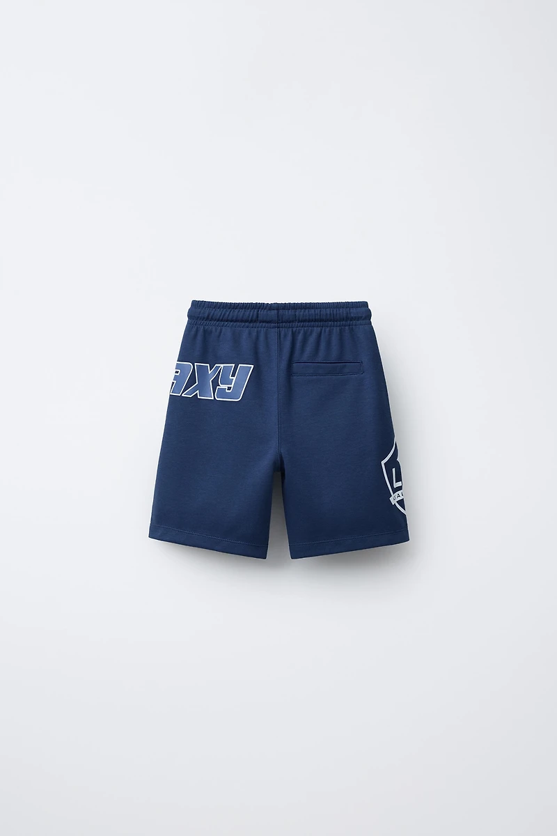 LOS ANGELES GALAXY MLS © STRAIGHT PLUSH SHORTS