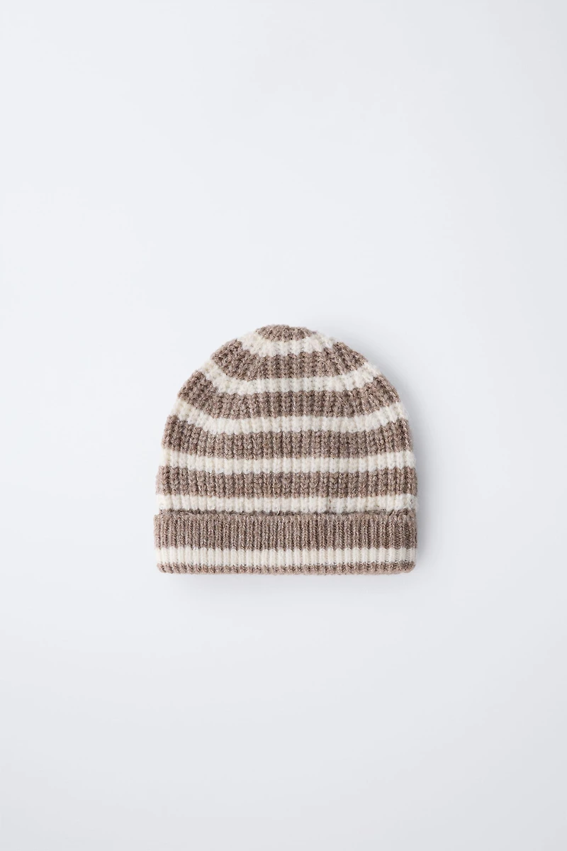 STRIPED KNIT HAT