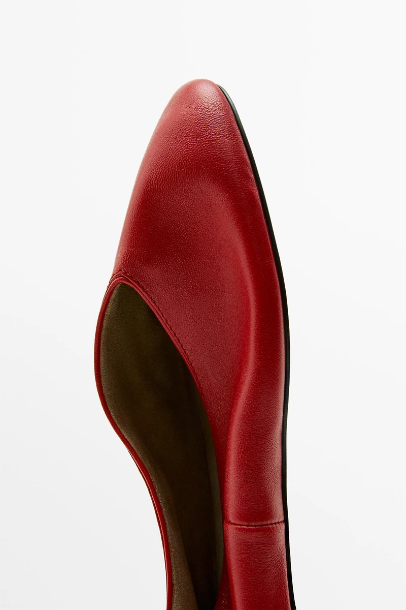 Soft leather ballerinas