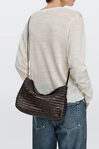 Sac en cuir nappa tressé