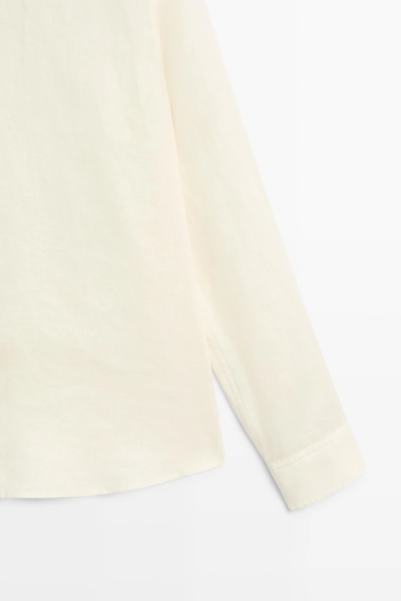 100% linen regular fit shirt