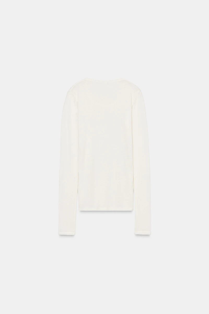 LONG SLEEVE T-SHIRT WITH WOOL