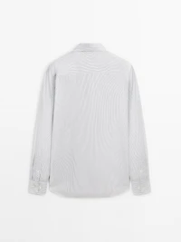 Regular fit micro-striped shirt
