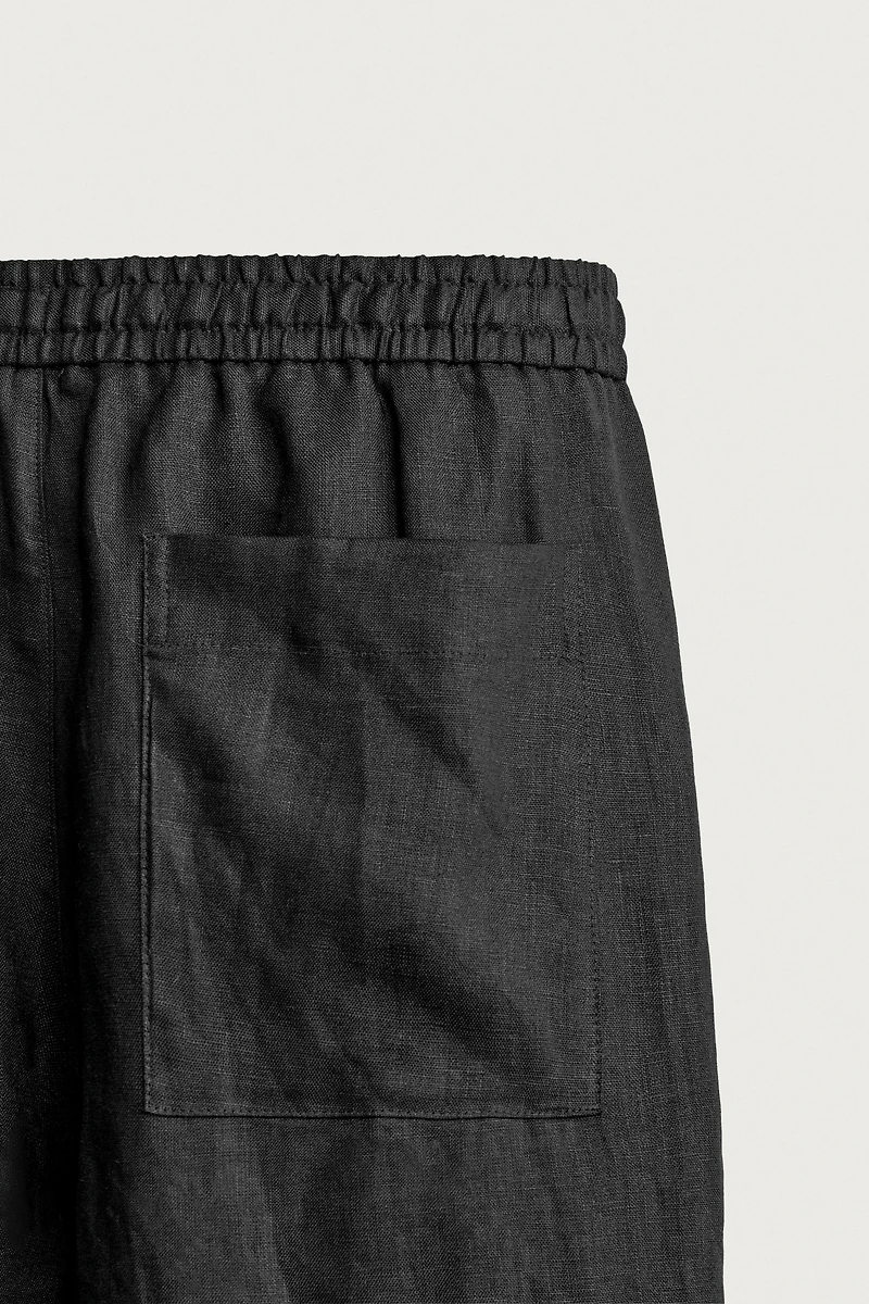RELAXED FIT 100% LINEN PANTS