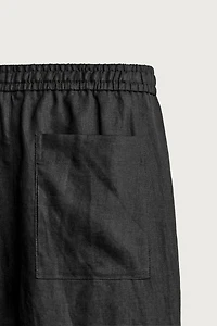RELAXED FIT 100% LINEN PANTS