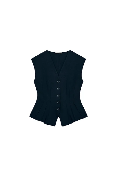 INTERLOCK BUTTON VEST
