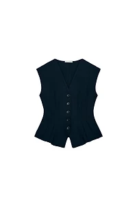 INTERLOCK BUTTON VEST