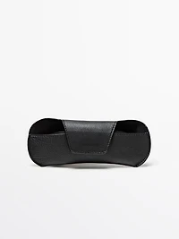 Nappa leather glasses case