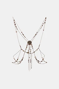 BEADED METAL BODY CHAIN