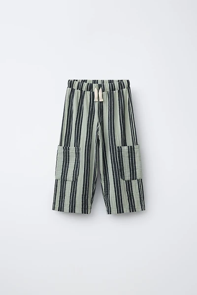 STRIPED TEXTURE PANTS