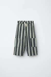 STRIPED TEXTURE PANTS