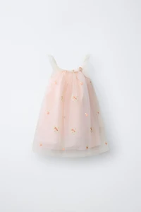 FLORAL TULLE DRESS