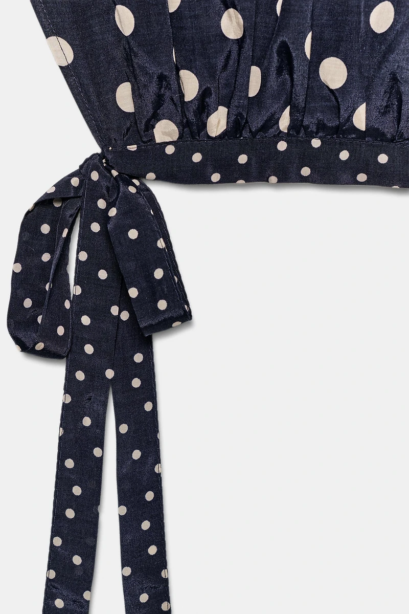 PANTALON BOUFFANT À POIS ZW COLLECTION
